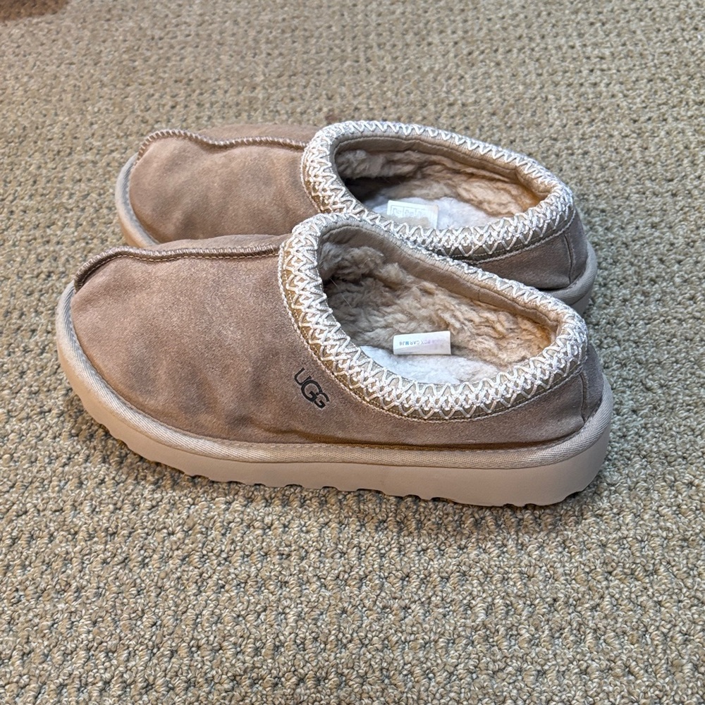 UGG Beige Suede Slip-Ons